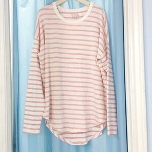 Pink striped sweater